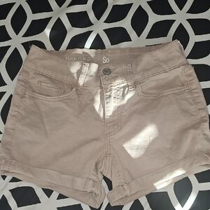 SO Women's Light Pink Jean Shorts
